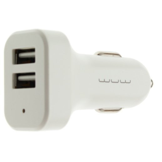 Автомобільний зарядний пристрій WUW C70 2 USB 2.1A БІЛИЙ (20)