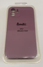 Avantis Full Silicone Case Apple Iphone 12 (camera protect) Lilac pride