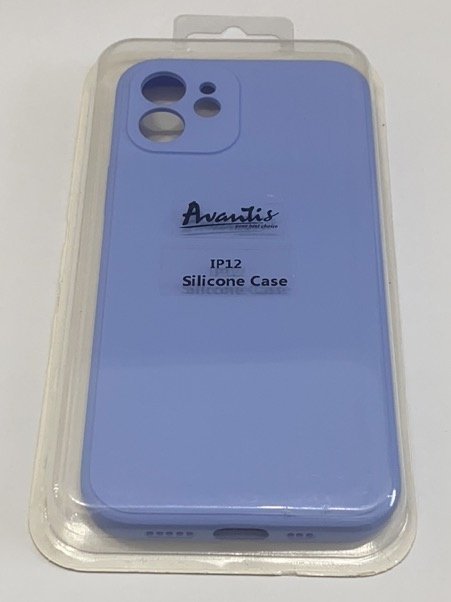 Avantis Full Silicone Case Apple Iphone 12 (camera protect) Lilac pride