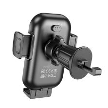 Автомобільний тримач BOROFONE BH204 Blue Charm бездротова швидка зарядка - повітряна решітка