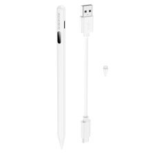 Стилус для планшета BOROFONE BG101 Active Capacitive Pen з цифровим дисплеєм, білий