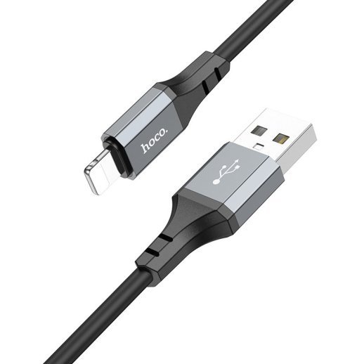 USB кабель HOCO X86 USB - Lightning, 1 метр, чорний
