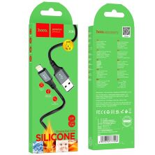 USB кабель HOCO X86 USB - Lightning, 1 метр, чорний