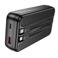 Power Bank HOCO Q28A Victory 22.5W+PD20W fully compatible power bank with watch charging cable 20000 mAh чорний