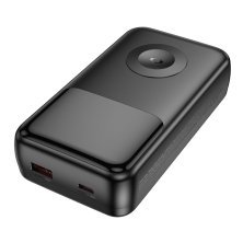 Power Bank HOCO Q28A Victory 22.5W+PD20W fully compatible power bank with watch charging cable 20000 mAh чорний