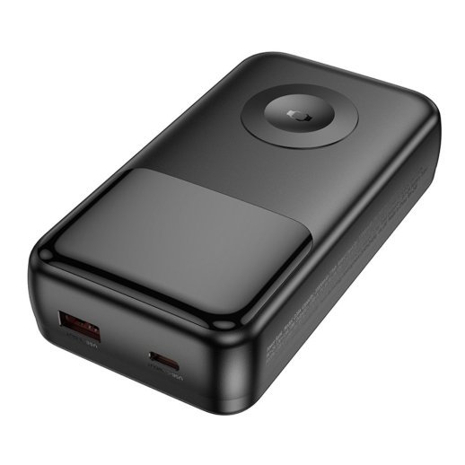 Power Bank HOCO Q28A Victory 22.5W+PD20W fully compatible power bank with watch charging cable 20000 mAh чорний