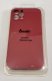 Avantis Full Silicone Case Apple Iphone 12 Pro (camera protect) Red