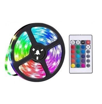 HOCO DL30 світлодіодна RGB стрічка, 4м з дистанційним пультом керування, чорний