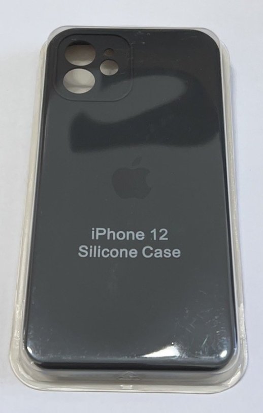 Чохол Silicone Case Copy Apple iPhone 12 Square Dark Grey