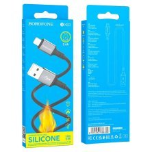 USB кабель BOROFONE BX83 USB - Lightning 2.4A 1 метр, чорний