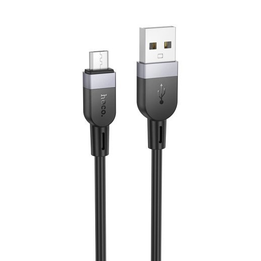 USB кабель HOCO X109 USB - micro USB SILICONE, 2 метри, чорний