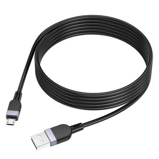 USB кабель HOCO X109 USB - micro USB SILICONE, 2 метри, чорний