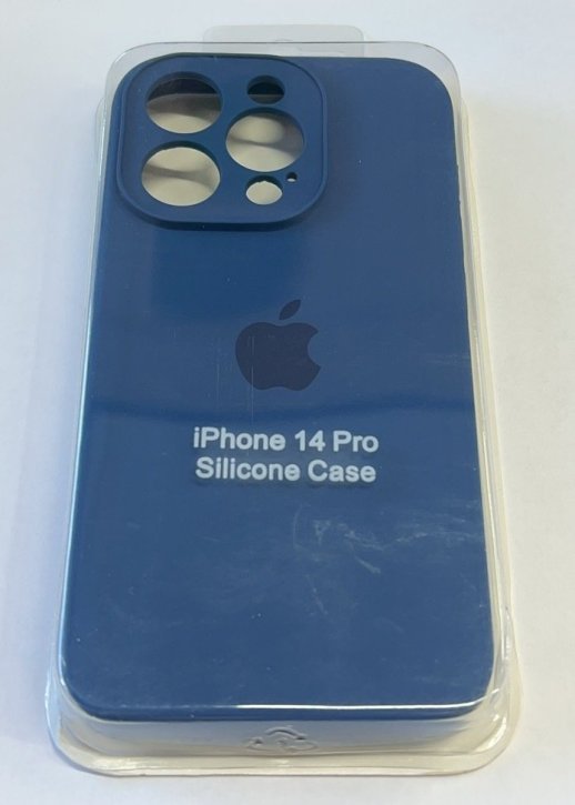 Чохол Silicone Case Copy Apple iPhone 14 Pro Square Navy Blue, 27