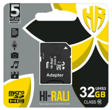 Карта Памяти Hi-Rali MicroSDHC (UHS-3) 32gb 10 Class & Adapter  глюк