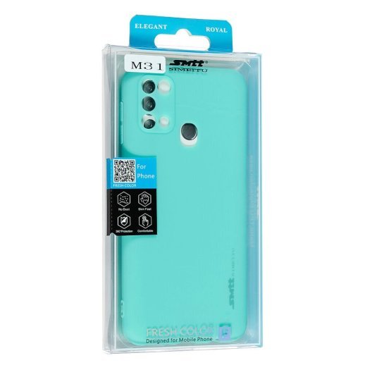 Резинка SMTT для Samsung M31 Light Blue