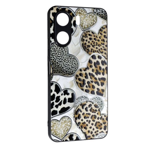 Накладка Fashion Mix для Xiaomi Redmi 13C/Poco C65 Leopard Hearts