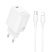 Мережевий зарядний пристрій BOROFONE BN26 PD 20W + кабель TYPE-C - LIGHTNING, білий