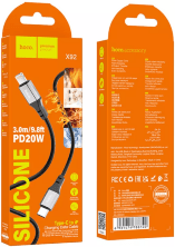 USB Кабель Hoco X92 PD Lightning 3m Black