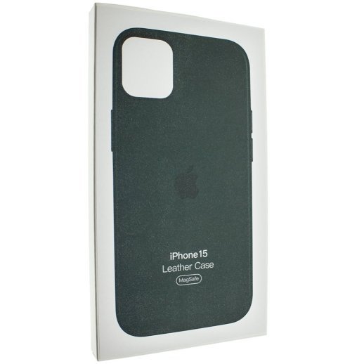 Задня накладка Leather Case magsafe Copy quality APPLE iPhone 15 PRO MAX 6.7"