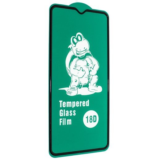 Захисне скло 18D із захисним бортом HUAWEI Y6P ЧОРНИЙ