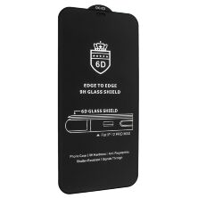 Захисне скло 6D для APPLE iPhone 12 PRO MAX 6,7" ЧОРНИЙ