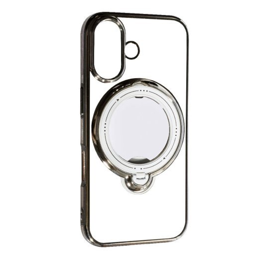Накладка TPU With Stand для Apple iPhone 16 Silver