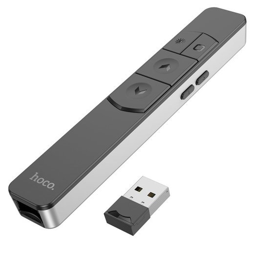 Лазерная указка Hoco GM202 Smart PPT page turning pen, silver