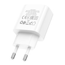 Мережевий зарядний пристрій BOROFONE BA81A TYPE-C PD 20W, білий