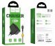 Мережевий зарядний пристрій HOCO C70A QC3.0 USB + КАБЕЛЬ USB - Type-C ЧОРНИЙ