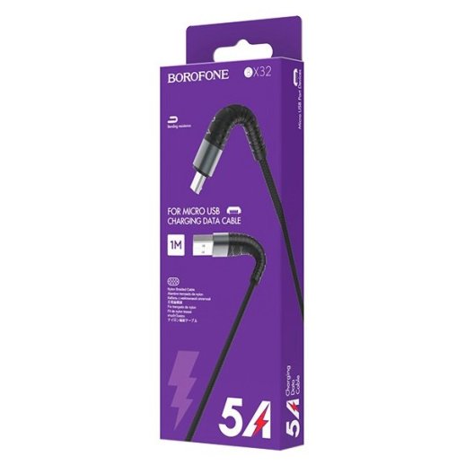USB кабель BOROFONE BX32 Munificent charging data USB - micro USB 1метр