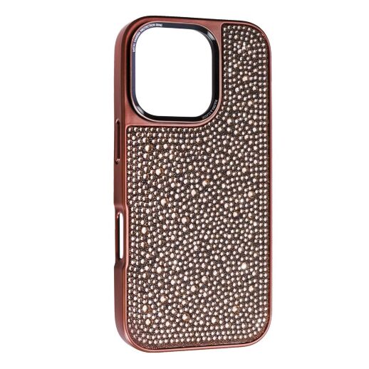 Накладка Puloka Diamonds для Apple iPhone 16 Pro Max Bronze