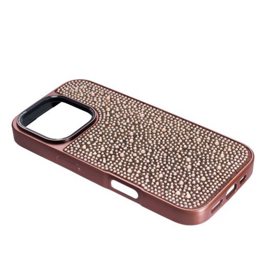 Накладка Puloka Diamonds для Apple iPhone 16 Pro Max Bronze