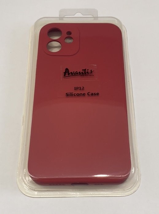 Avantis Full Silicone Case Apple Iphone 12 (camera protect) Pink