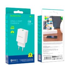 Мережевий зарядний пристрій BOROFONE BN5 Jingrui single port QC3.0 charger(EU)