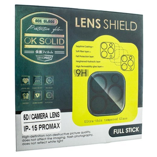 Захисне скло для камери 5D CAMERA LENS SHIELD APPLE iPhone 16 PRO MAX 6.9"