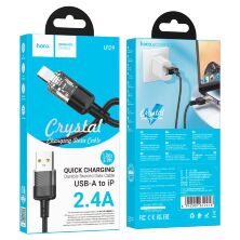 USB кабель HOCO U129 USB - Lightning ЧОРНИЙ