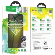Защитное стекло Privacy HOCO A34+ iPhone 15 в упак. (черный)