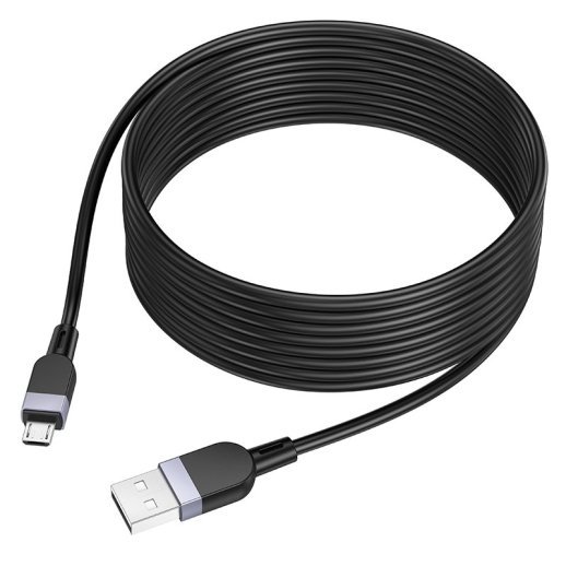 USB кабель HOCO X109 USB - micro USB SILICONE, 3 метри, чорний
