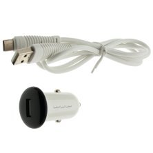 Автомобільний зарядний пристрій WUW T21 MINI + USB Type-C ЧОРНИЙ