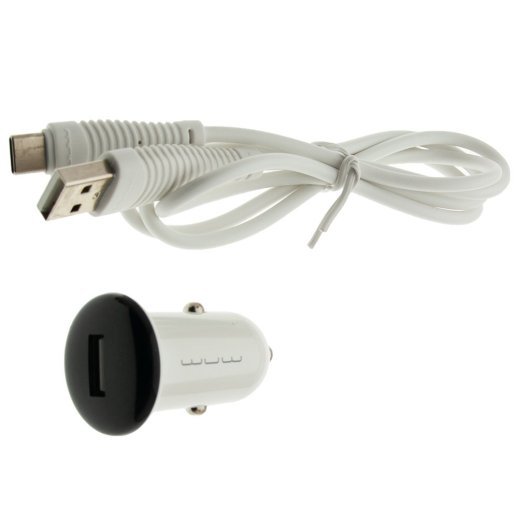 Автомобільний зарядний пристрій WUW T21 MINI + USB Type-C ЧОРНИЙ