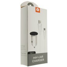 Автомобільний зарядний пристрій WUW T21 MINI + USB Type-C ЧОРНИЙ