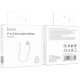 Аудіо-конвертор HOCO LS34 Original Lightning (папа) - 3,5 мм (мама), 8 см, білий