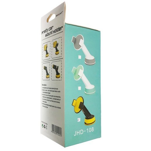 Автомобільний тримач JHD-108 на лобове скло чорно-жовтий
