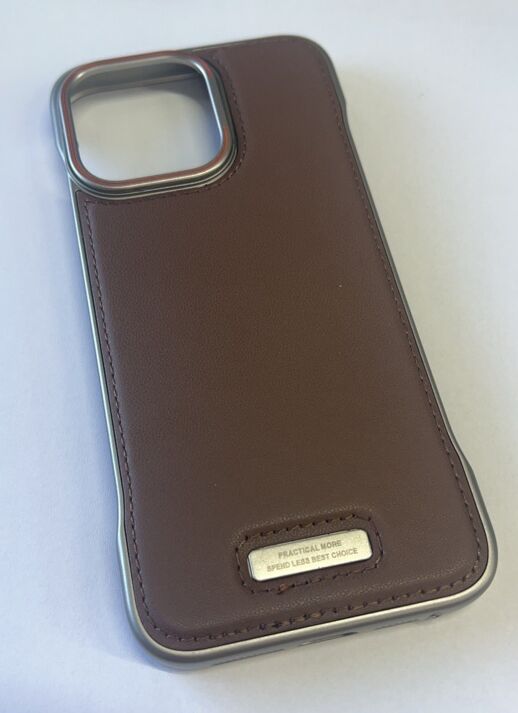 Чехол Practical More Clasic  Apple iPhone 15 Pro Max Brown