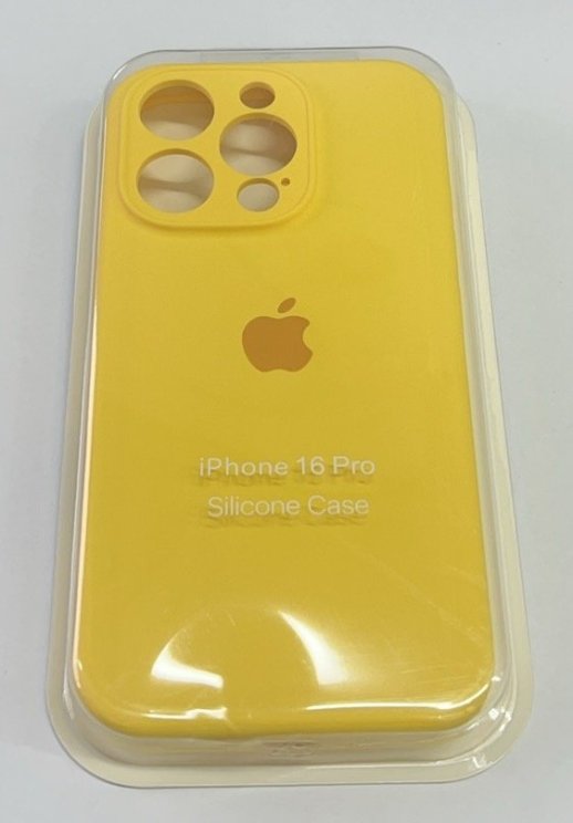 Чехол Silicone Case Copy Apple iPhone 16 Pro Square Yellow 4