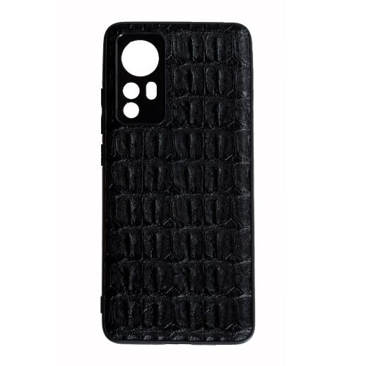 Накладка Leather Case для Xiaomi 12 / 12X Кроко