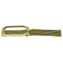 Ремінець металевий для годинника MI Band 5 Міланська петля 12_GREEN-GOLD