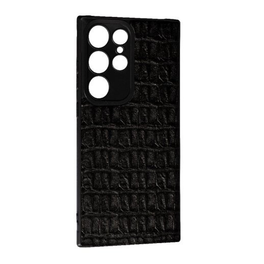 Накладка Leather Case для Samsung S23 Ultra Кроко