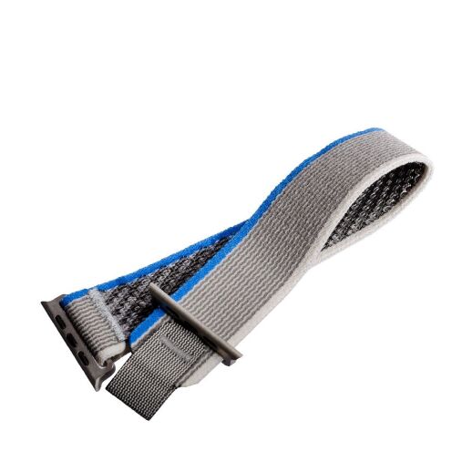 Ремінець Trail Nylon Band для Apple Watch 42/44/45/49 mm Blue and Grey