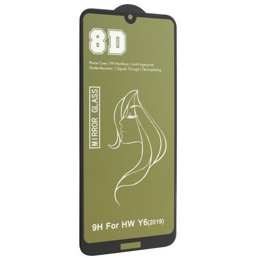 Захисне скло 8D MIRROR HUAWEI Y6 2019